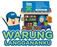 majuinwarung Sticker by Kudo Indonesia