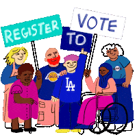 Voting Los Angeles Sticker by #GoVote