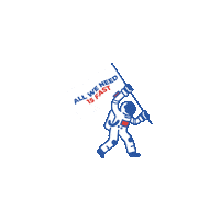 astronautsindonesia shopping astro groceries astronauts Sticker