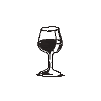 sedmicka wine glass vino sedmicka Sticker
