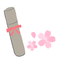 kurokawakaban 桜 卒業 黒川鞄 卒業証書 Sticker