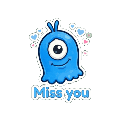 Miss You Love Sticker by Momo & Tulus
