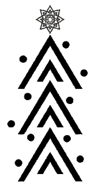 Weihnachtsbaum Sticker by NOVVIA ESTHETIC