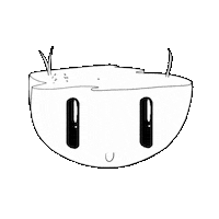 Black And White Art Sticker by Happy Motion