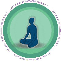 yoga pray Sticker by HuMandalas