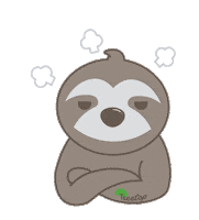 Angry Sloth Sticker by Life In Treetop