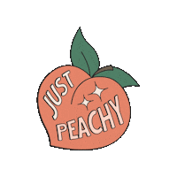 Just Peachy Sticker