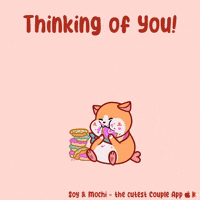 Thinking Of You Eating GIF by SoyandMochi