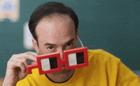 Wink Flirt GIF by nounish ⌐◨-◨