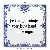 Hand In Hand Nl GIF by Tegelspreuken.nl