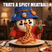 Penguin Pasta GIF by ZaddyFi