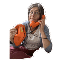 Call Calling Sticker by Jannette Kneisel