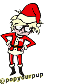 merry christmas Sticker by Pop Your Pup!™