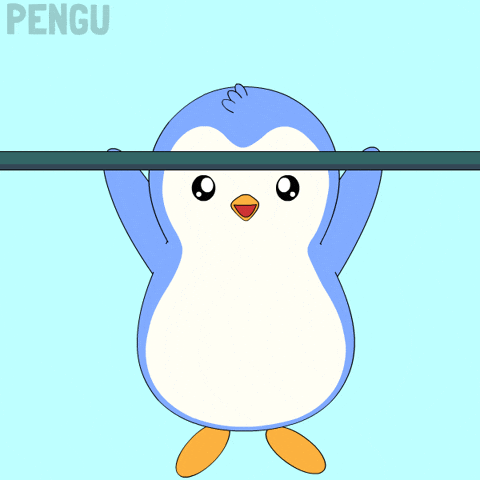 Workout Pull Up GIF by Pudgy Penguins