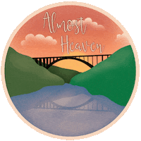 SHEinspired wv westvirginia countryroads almostheaven Sticker