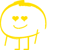 PagesJaunes pj jaune bonhomme jaune pagesjaunes Sticker