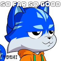 So Far So Good Success Sticker by Toshithecat