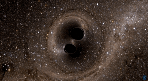 gravitational waves space GIF by NASA