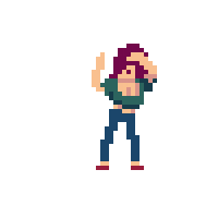 Animation 8Bit Sticker