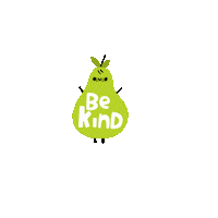LoriJoySmith be kind pear bekind lori joy smith Sticker