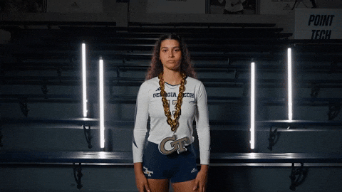 Georgia Tech Volleyball GIF by Georgia Tech Yellow Jackets