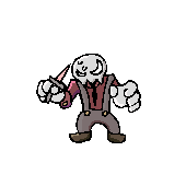 JonkeyFong skeleton mafia goon vellum Sticker