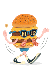 HILLSBRECON burger hills hillsbrecon Sticker