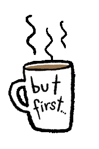 But First Coffee Sticker by megan lockhart
