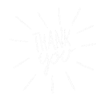 Thanks Thank You Sticker by Christine Polz
