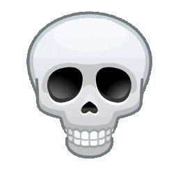 Skull Laughing Sticker