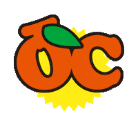 Orange Love Sticker by OCSTYLE