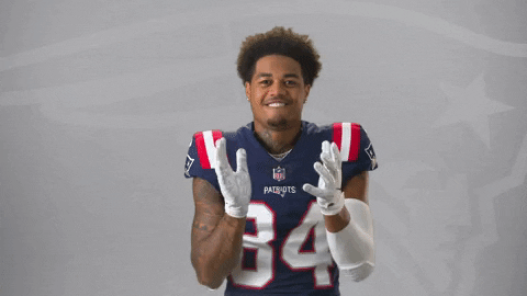 Kendrick Bourne Applause GIF by New England Patriots