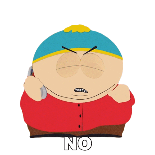 Eric Cartman No Sticker by South Park
