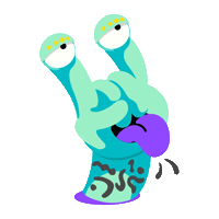 rock on Sticker by Hollister Co.