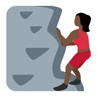 emojivid woman emoji climbing activity Sticker