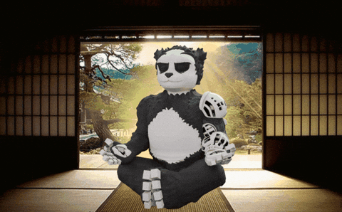 Panda Meditation GIF by Endangered Labs