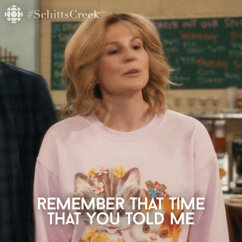 Remember Schitts Creek GIF by CBC