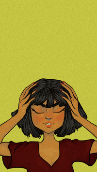 PicaMJ talking silence headache shutup GIF