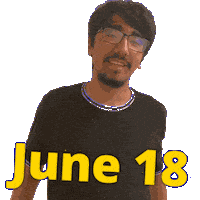 18 June Sticker