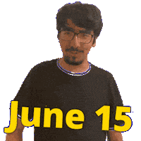 15 June Sticker