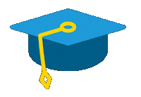 College Hat Sticker by University of California