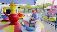 Blippi Rides Roller Coasters At The Fun Spot Theme