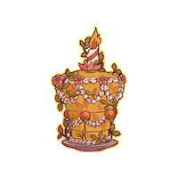 Tea Party Cake Sticker
