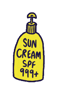 Sun Screen Summer Sticker by hephee