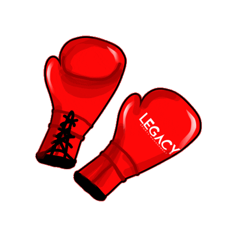lgcyboxing fight red boxing legacy Sticker