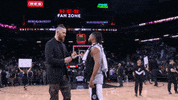 san antonio hug GIF by NBA