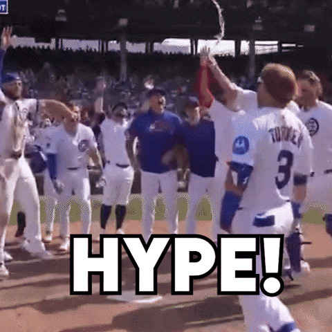 Justin_Turner giphyupload celebration baseball lets go GIF