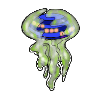 Planet Ufo Sticker by ANOMONA