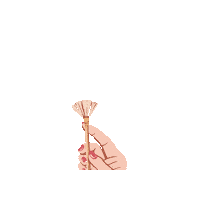 Cosmetics Brush Sticker by Annabelle Minerals