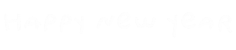Happy New Year Typography Sticker